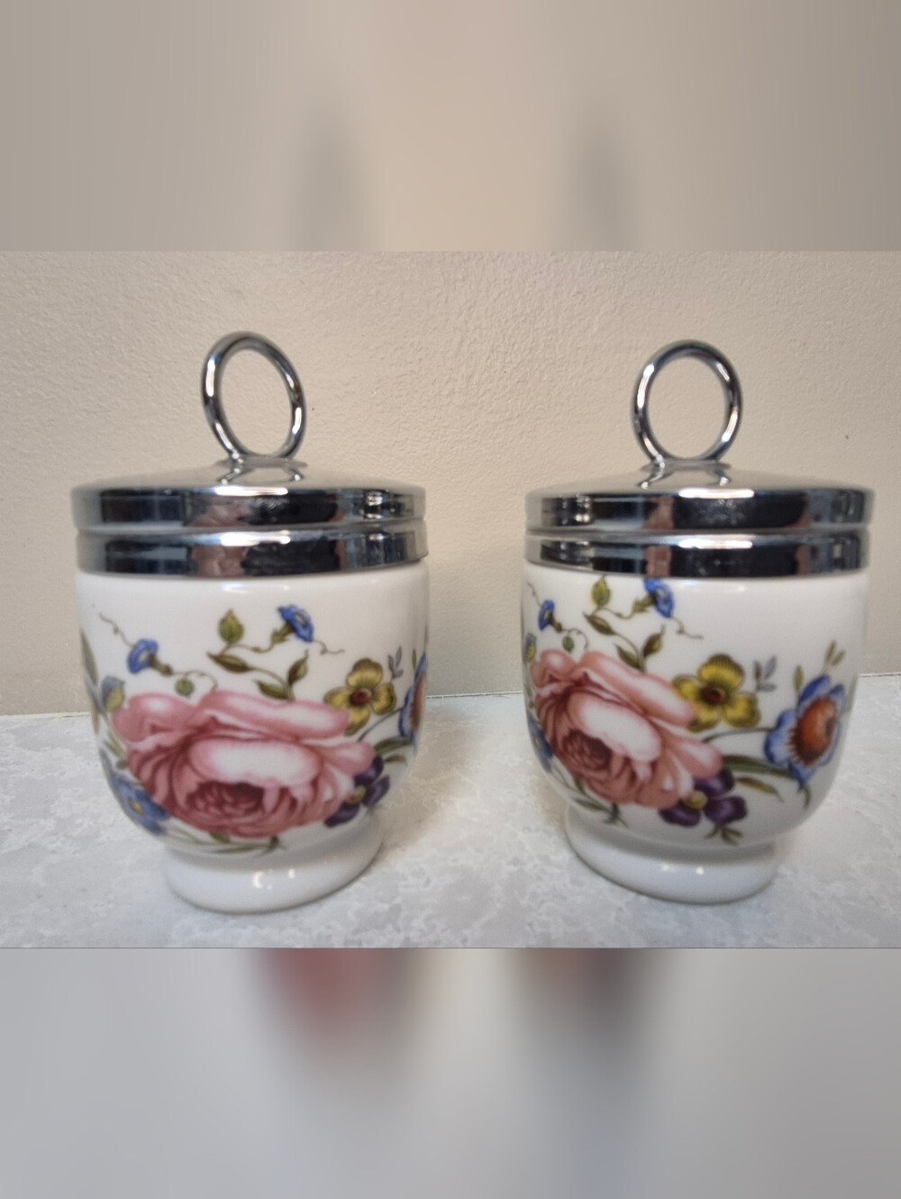 Vintage Royal Worcester Egg Coddlers – Made in England – Pair